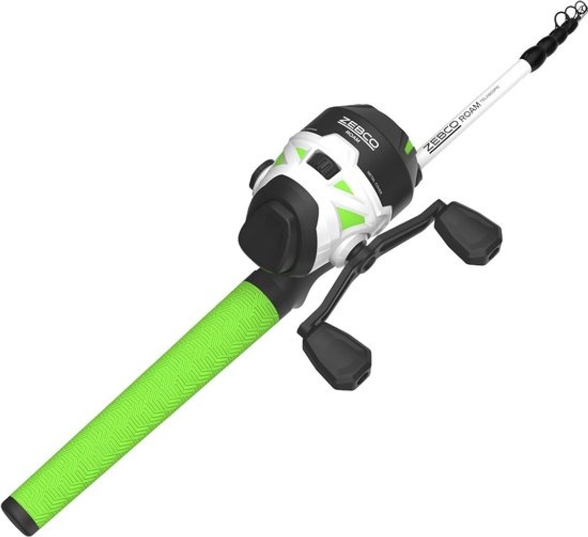 Telescopische hengelcombo – Duurzame 6-voet glasvezel hengel met ComfortGrip handvat voor avontuurlijke vissers