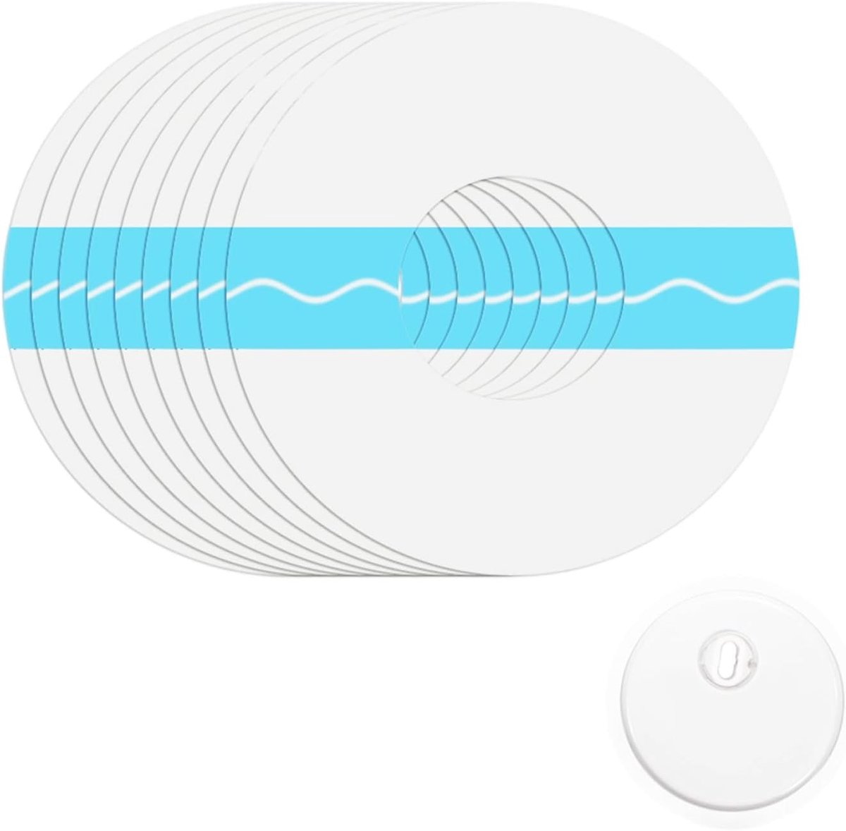 60 Stuks Waterproof en Ademend Patches voor Freestyle Libre 3, Ideaal voor Sport en Activiteiten