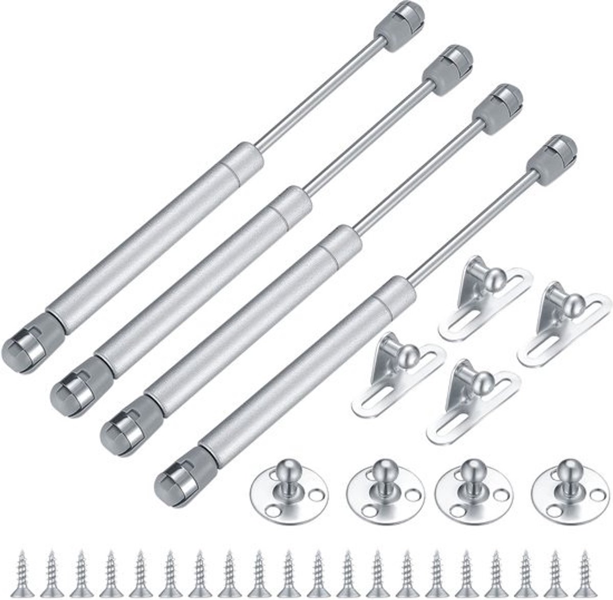 Dailygoods - Hydraulic Gas Pressure Spring - 100 Nm Gasdrukdemper voor Deuren en Meubels - Set van 4