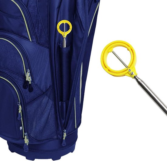 Uitrekbare golf raper - Golf sport accessoire - Waterbal vangstang - uitschuifbaar 205cm, automatische greep, geen bukken nodig - Roestvrij staal - 40×7×7 cm, 7 cm kop — afbeelding 4