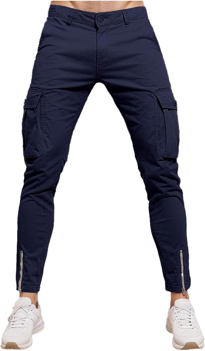 Casual tuinbroek met ritssluiting voor heren, casual broek, comfortabel