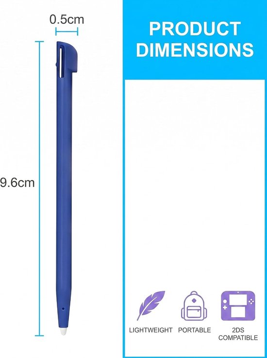 10x set touchpen, capacitieve vervangende pen voor 2DS penhouder, touch display stylus, stylus pen voor touchscreen, touchpen bedieningspen — afbeelding 5
