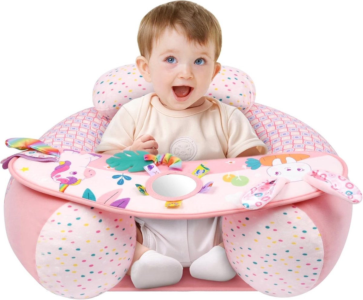 Opblaasbare Kinderstoel, Valbescherming, Geschikt voor 3-36 Maanden, Roze, Veiligheid, Comfort, Speelgoed