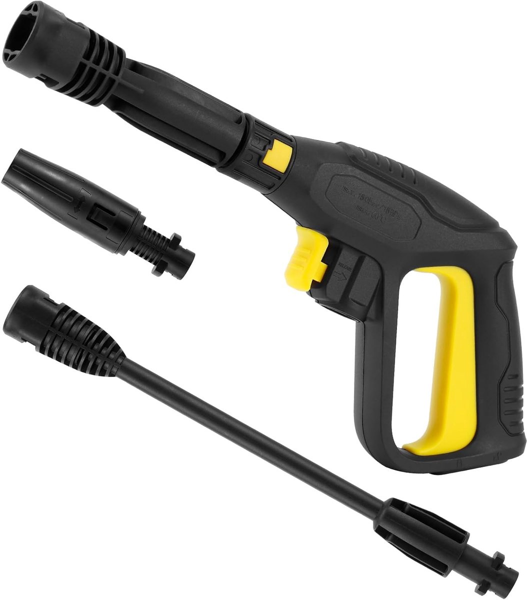 Hogedrukspuitpistool – Vervangend exemplaar geschikt geschikt voor verlengstuk, snelkoppeling, compatibel geschikt geschikt voor Karcher K2 K3 K4 K5 K6 K7 (150 bar / 2175 PSI)