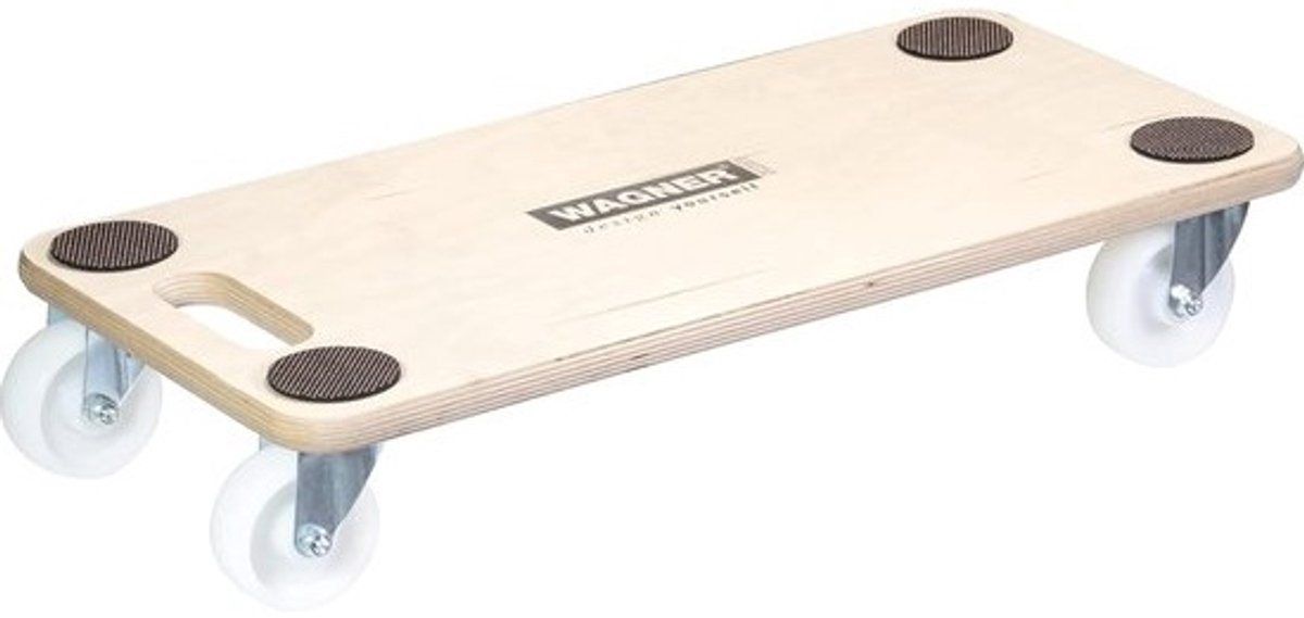 Transport dolly 1126 met zachte wielen - ideaal voor onhandelbare voorwerpen - FSC®-gecertificeerd