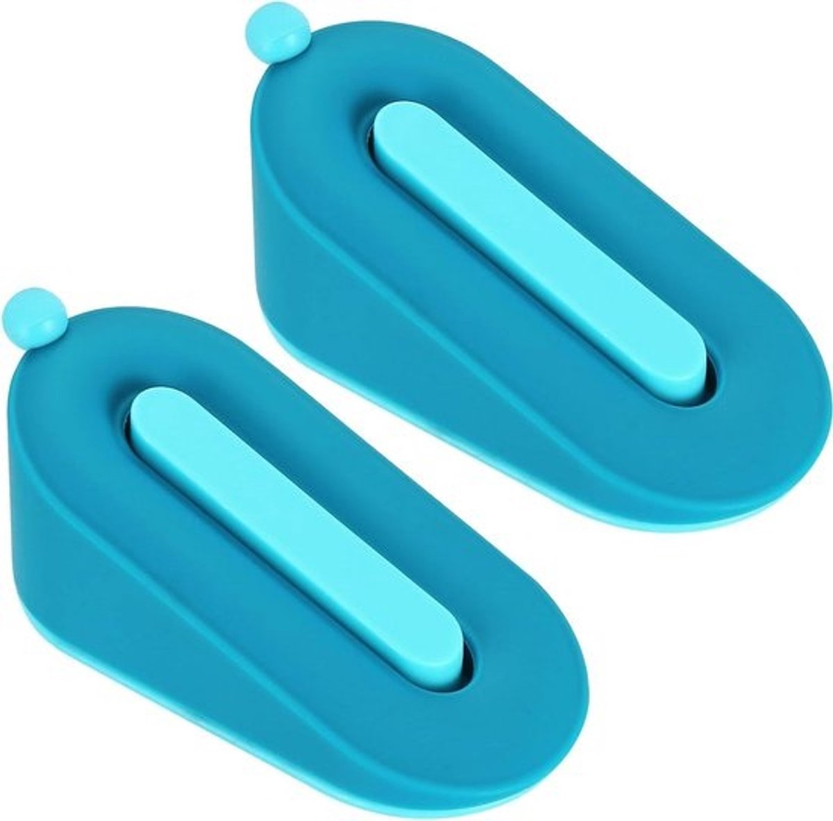 Siliconen deurstopper 2 stuks - antislip deurwiggen voor alle vloeren - badkamer, balkondeur, terrasdeur - krasbestendig en afneembaar - hangende opslag, zelfklevend