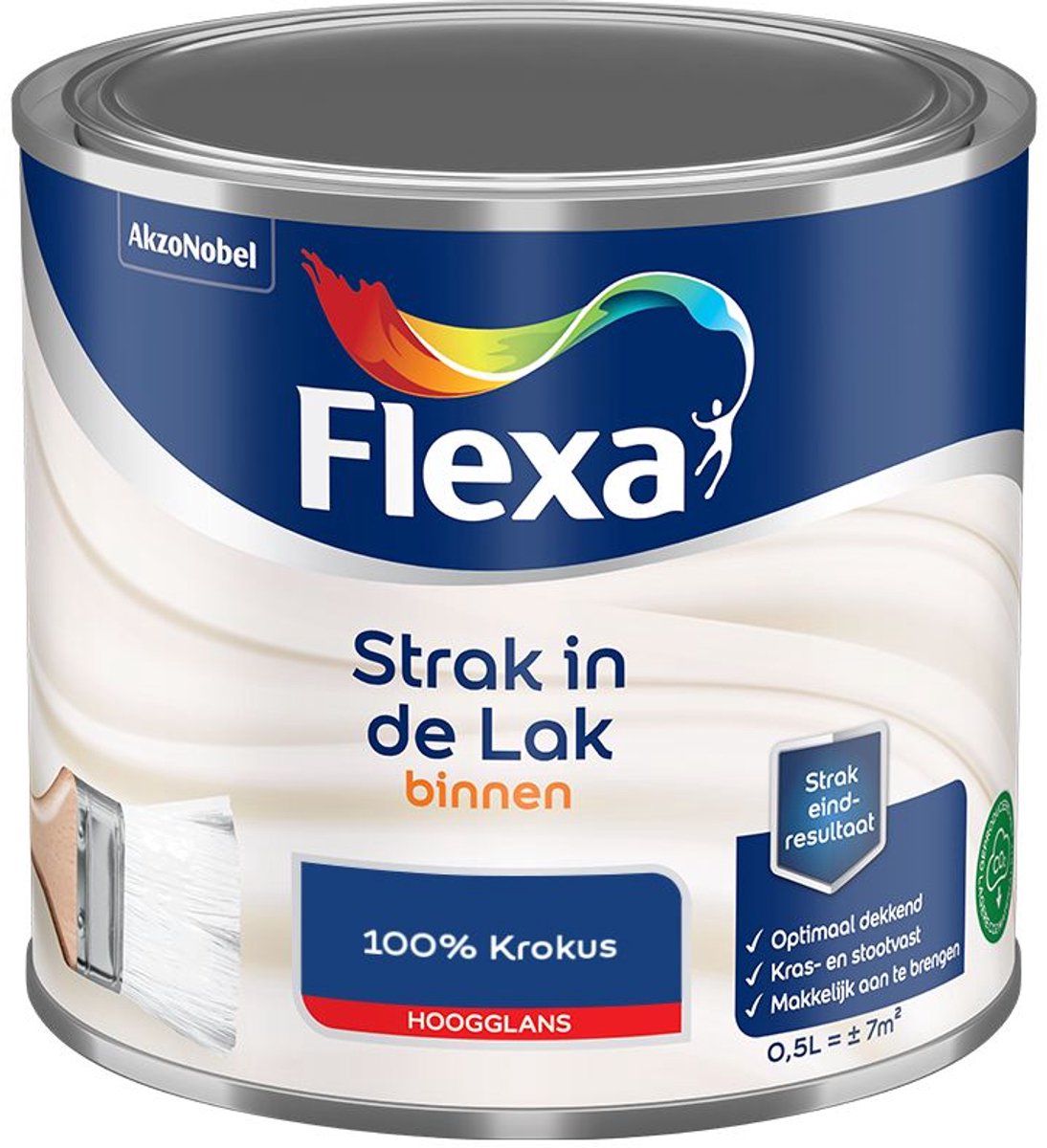 Flexa - Strak In De Lak Binnenlak Hoogglans - 100% Krokus - Mengverf - 500 Ml