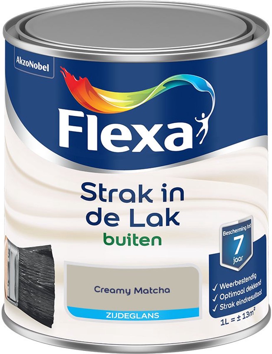 Flexa - Strak In De Lak Buitenlak Zijdeglans - Creamy Matcha - 1 L - Kleur Van Het Jaar 2027