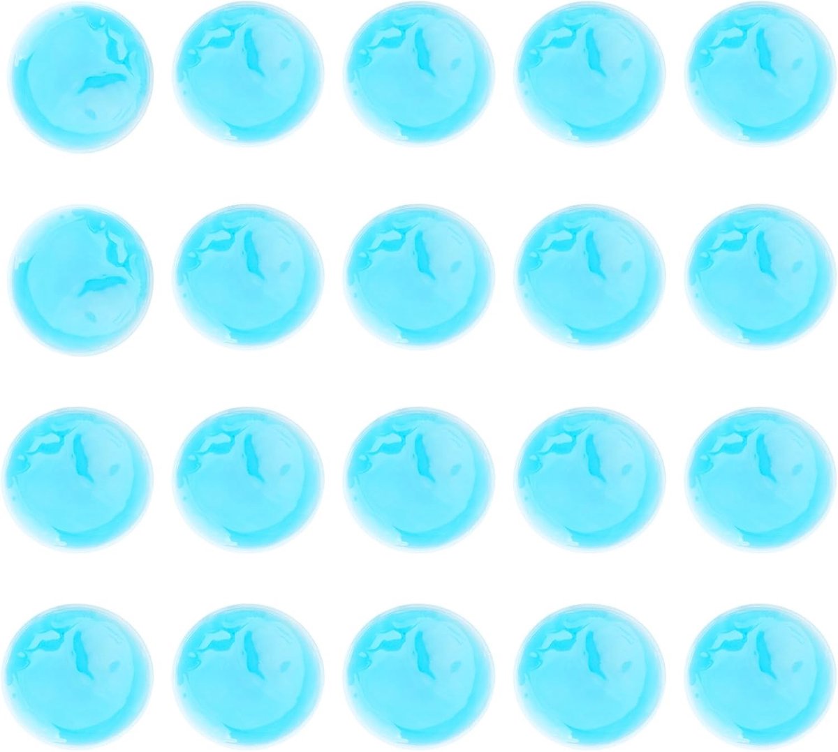 Set van 20 herbruikbare koelpads, gel koelelementen en koude compressen voor verlichting van tandpijn, oogpijn en schoonheidspijn