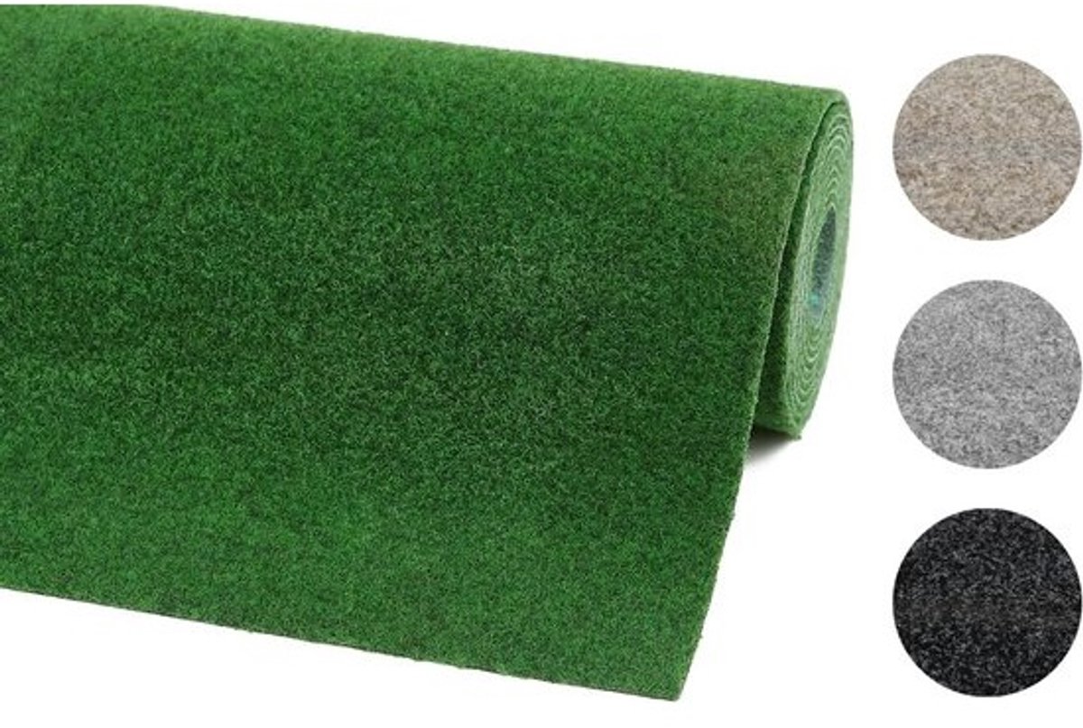 Kunstgras Deco met noppen, 100 cm x 200 cm, groen, op maat snijden, weerbestendig, voor balkon, terras en decoratie