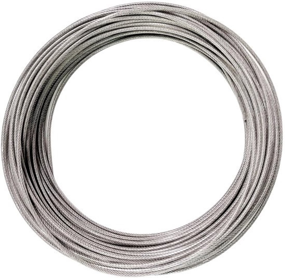 30 Meter RVS Kabeldraad met PVC Coating voor Tuin en Terras Toepassingen