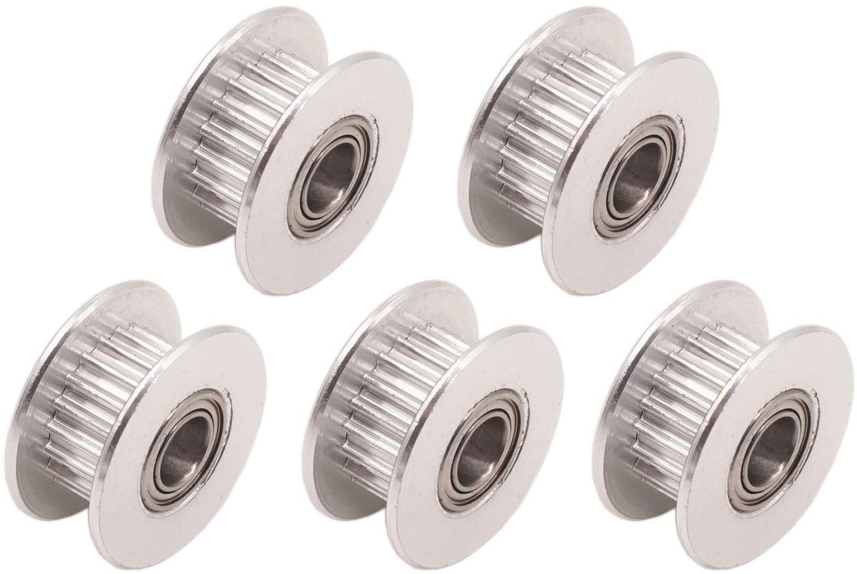 2GT GT2 Aluminium Timing Belt Idler Pulley Tandloze 20 Tanden Tand 5mm Boor voor 3D Printer 6mm Breedte Timing Belt
