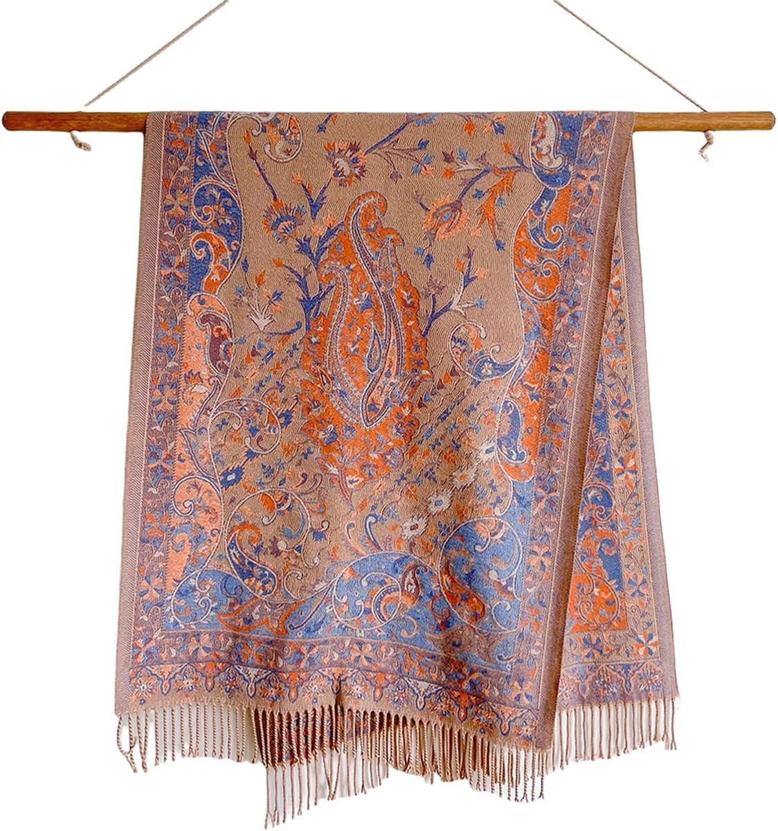 Shawl wraps Double-Sided Autumn And Winter Imitation Cashmere Shawl Thick Warm Tassel Scarf Neck