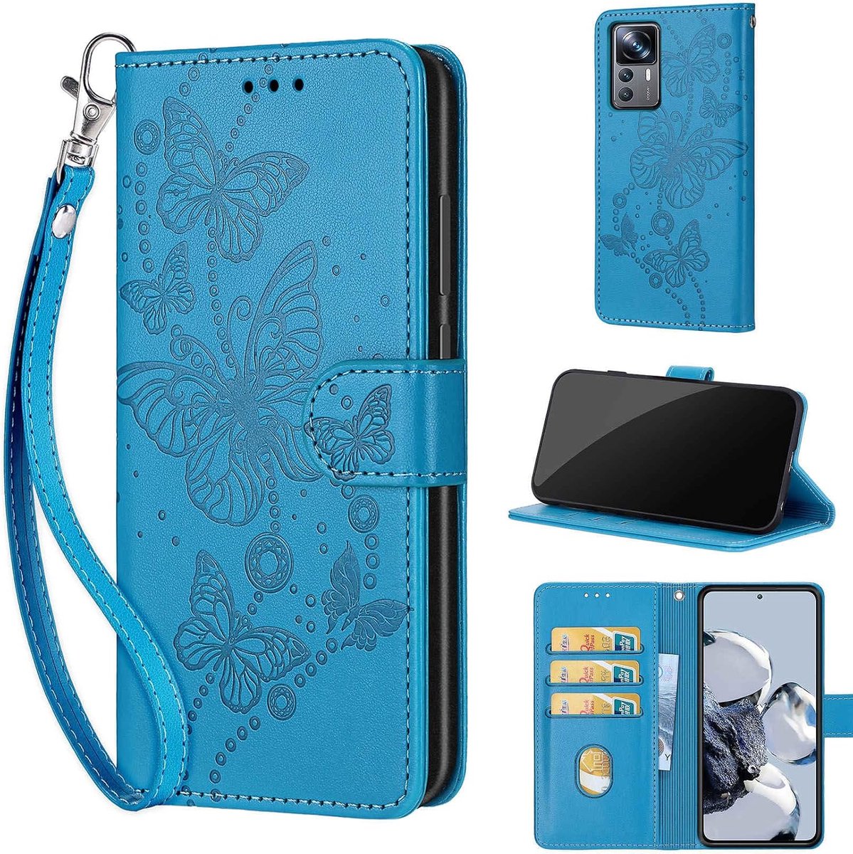 Hoes voor Xiaomi 12T / Xiaomi 12T Pro, Blauw 3D