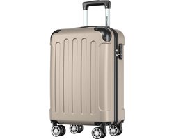 TRVLMORE Handbagage Koffer - 38L - Cijferslot - Lichtgewicht - Trolley - 54 × 34 × 20 cm - Past binnen 55 × 40 × 20 cm - Champagne