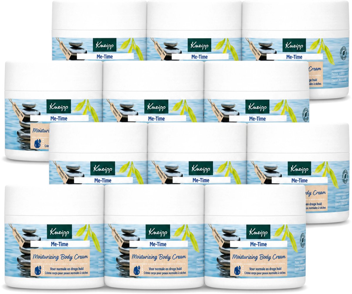 12 x Kneipp - Body crème - Me‑Time - Patchouli & Sandelhout - 200 ml - Voordeelverpakking - 12 stuks