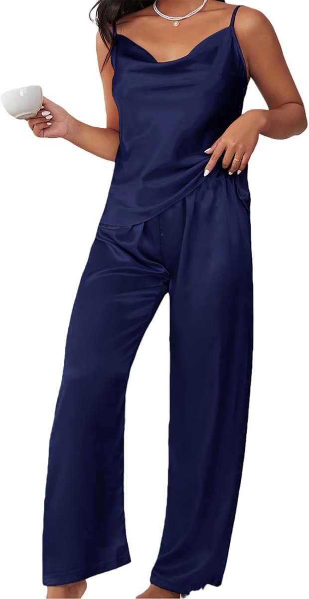 Leroy Dames Pyjama Set Sexy V-hals Top Set Loungesets