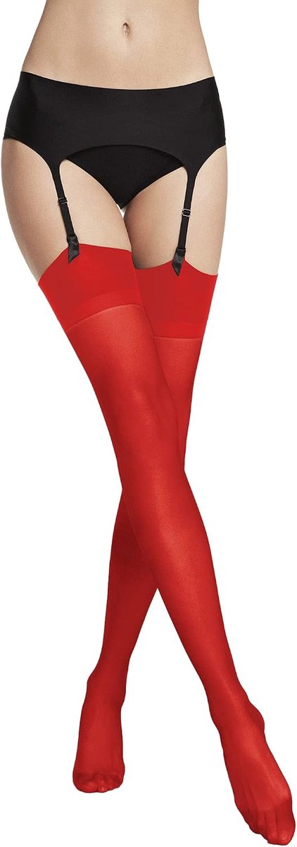 Jarretelkousen voor dames met kant en jarretelgordel Parijs Stockings. Kousen dames en dikte 15 denier. Kousen voor dames, steunpanty