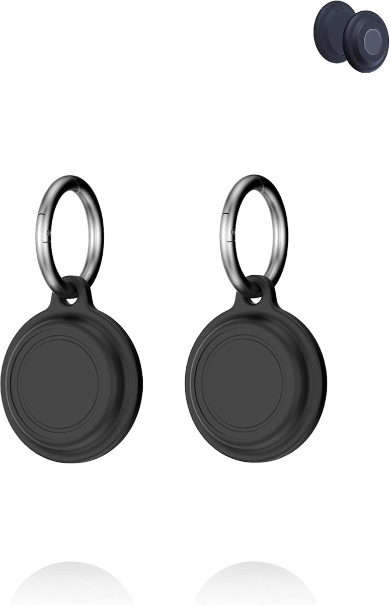 Hoesje voor Motorola Smart Tag (2 stuks) - Schokbestendig, signaalcompatibel en gemakkelijk te verwijderen hoesje voor locatiezoeker, duurzaam, milieuvriendelijk en anti-verloren ontwerp, zwart