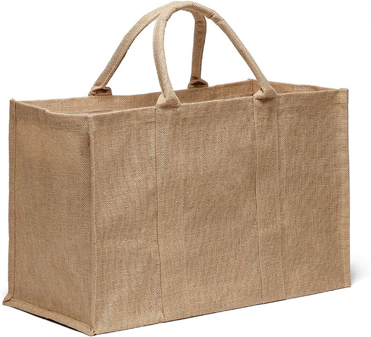 Multifunctionele winkeltas, jute, 31 x 39 x 14 cm, doorsneden