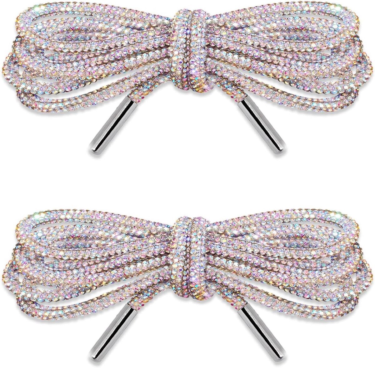 Ronde Veters Met Strass-Steentjes, Veters Met Touw, Veters Met Strass-Steentjes, Schoenveters Met Kristallen, Accessoires Voor Laarzen, Tennisschoenen