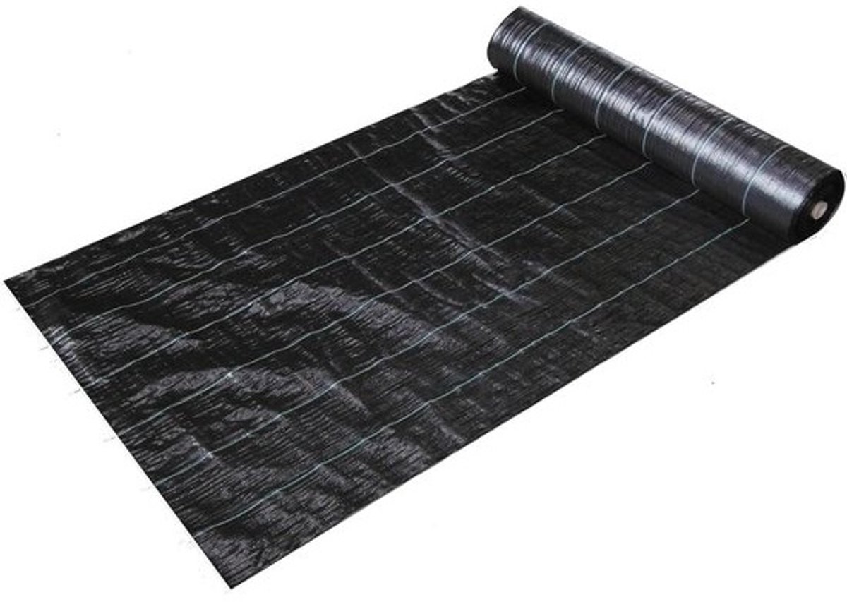 Onkruiddoek Gronddoek - Worteldoek Mulchvlies - Onkruid weren - Waterdoorlatend UV-gestabiliseerd - 200 m2 - Zwart