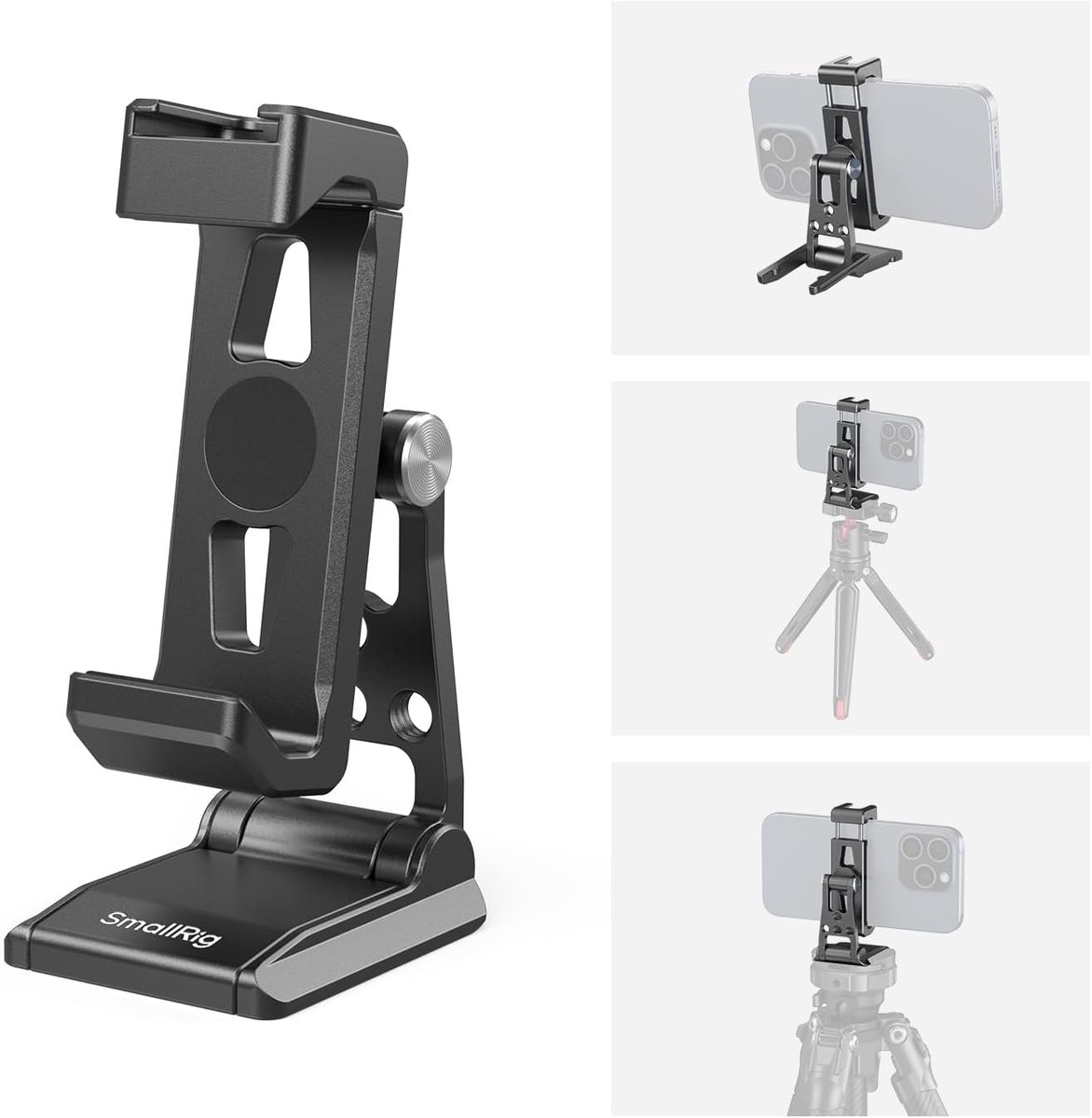 Metalen Phone Mount, Mobiele Telefoon Bevestiging met Quick Release Adapter voor Arca-Swiss, Telefoon Houder voor Arca-Type Statief, voor DJI RS 3 mini Stabilizer, voor iPhone - 4611