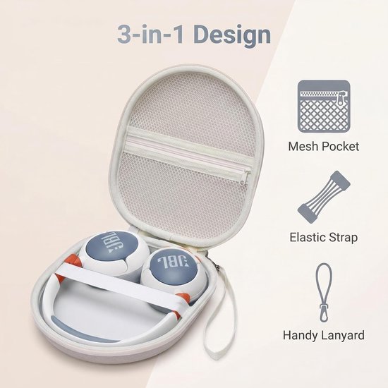 Beschermhoes voor Beats Studio3 / Beats Studio Pro/Beats Solo 4 Wireless Digital Bag (Beige) — afbeelding 3