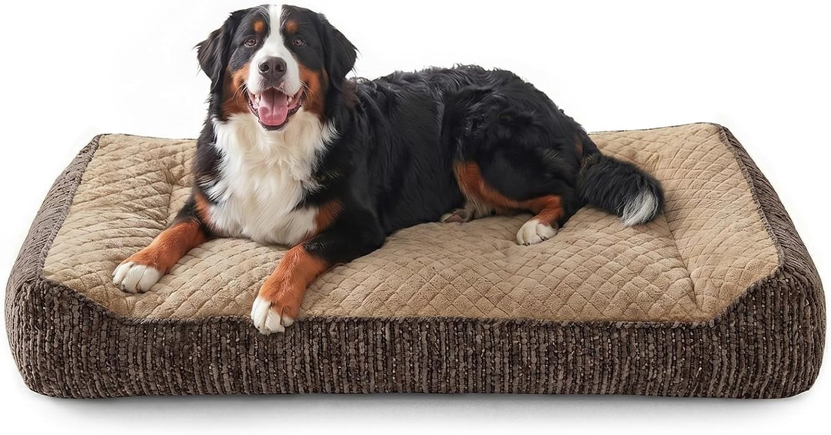 Orthopedisch hondenbed voor grote honden, hondenbed, wasbaar, antislip, hondenbank, hondenmand van zacht kunstkonijnenbont