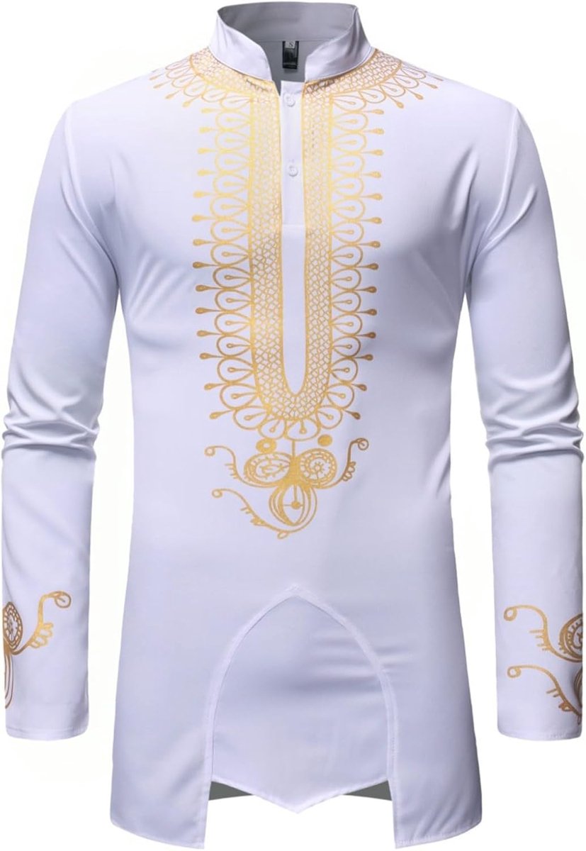Heren thobe kaftan lange mouwen islamitische abaya moslim met zakken gebedskleding robe lang Arabisch linnen A41
