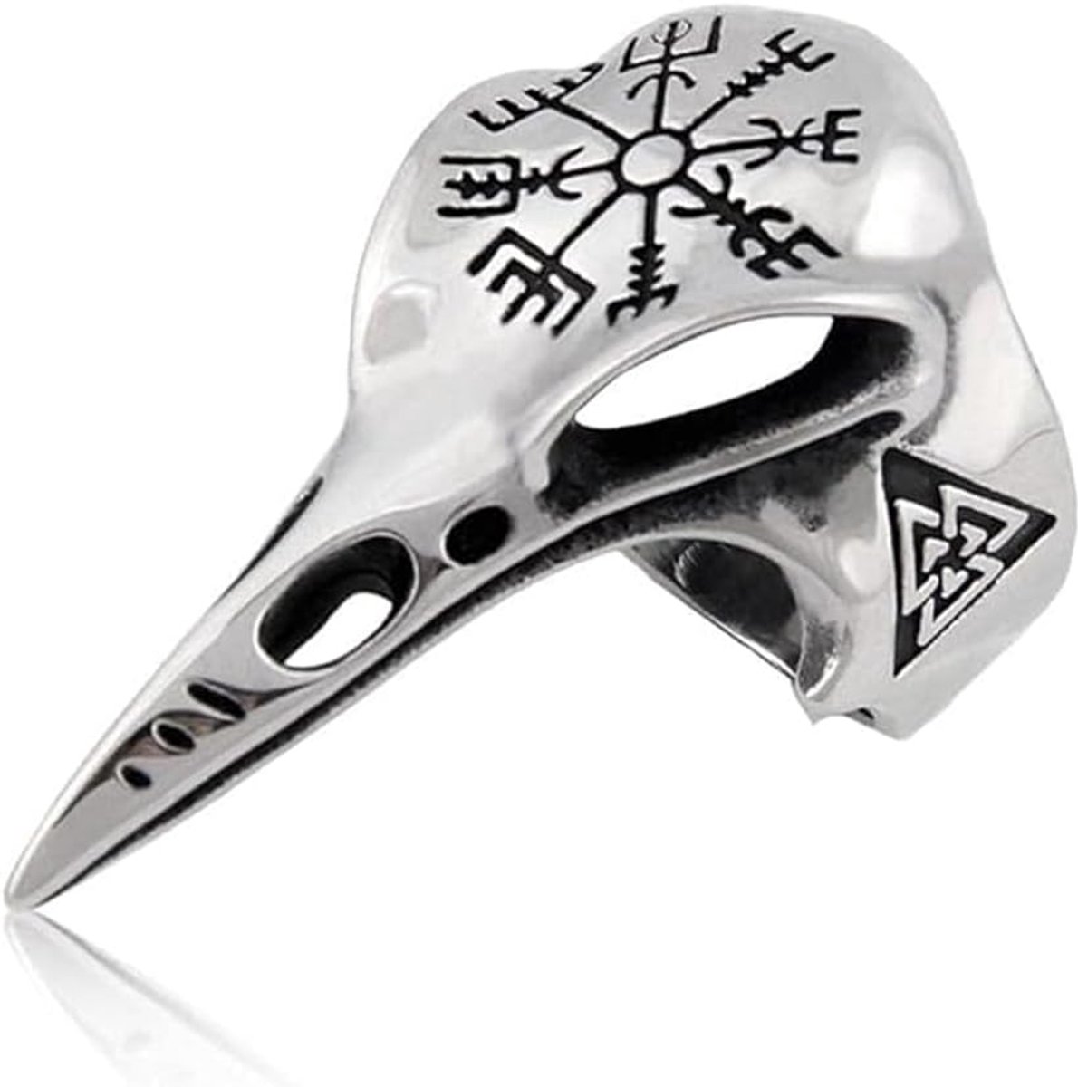 Ringen, Noordse Viking, raaf, runen, kompas, amulet, ring voor mannen, vrouwen, jongens