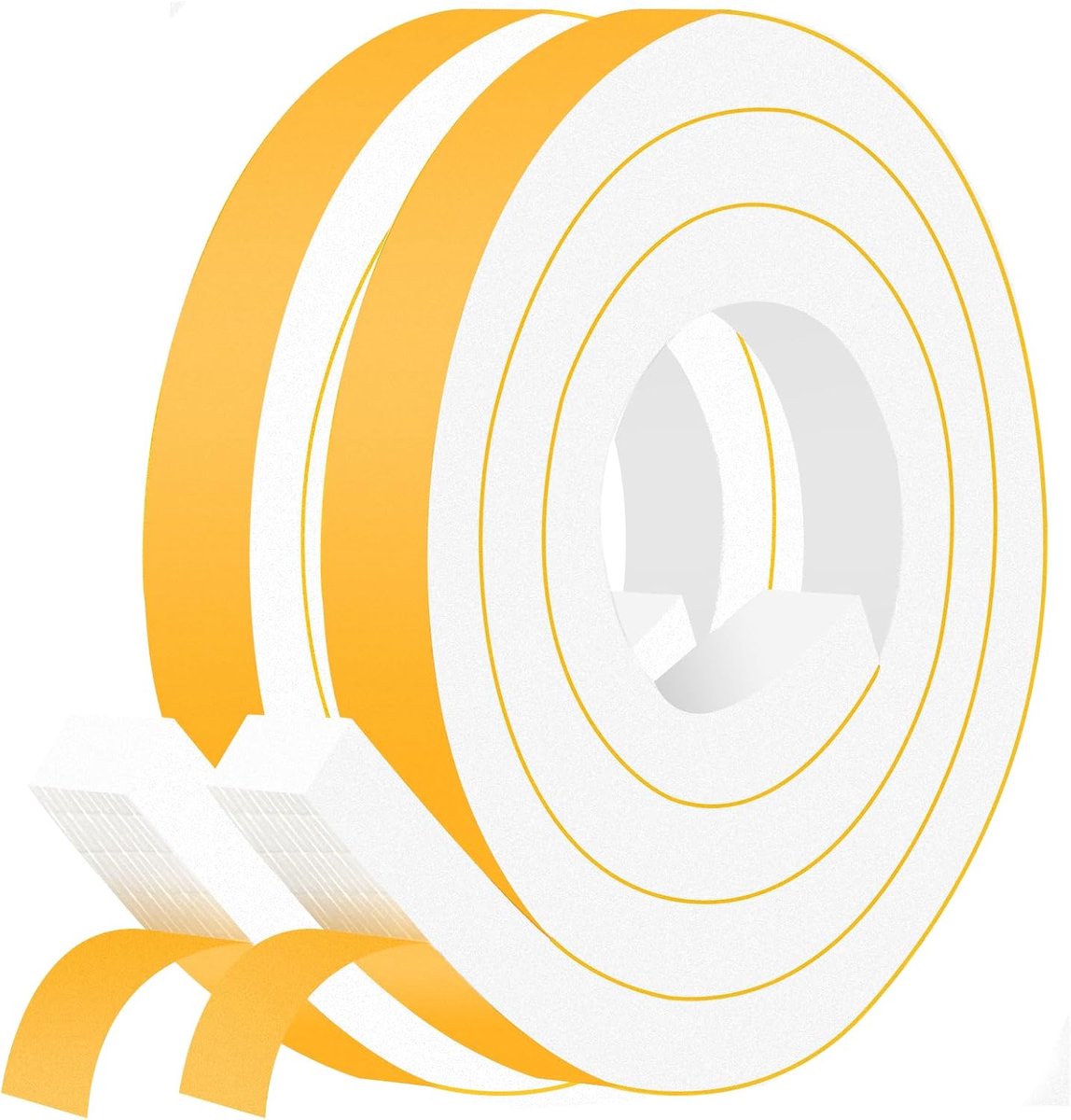 Dichtheid Foam Tape 25mm (B) x 20mm (T), Zelfklevende Weer Stripping Seal, Home Window Isolatie Deur Diepgang Excluder Tape, Geluiddichte Schokbestendige Gap Afdichting