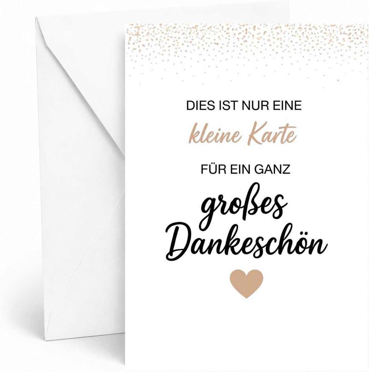 Seidel Premium XXL bedankkaart met envelop. Wenskaart formaat DIN A4 met tekst in het Duits voor Mannen Vrouwen (36186 D1007)