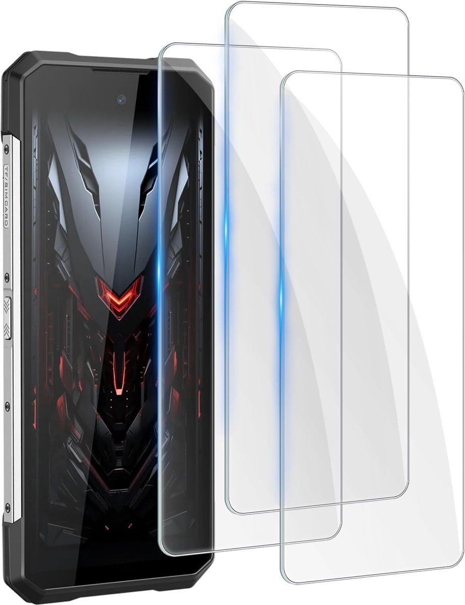 Schermbeschermers compatibel met Doogee S200/S200 Ultra/S200 Max/S200x/S200 Plus pantserglas, 9H hardheid beschermfolie pantserbescherming, krasbestendig, anti-luchtbellen, HD Clear