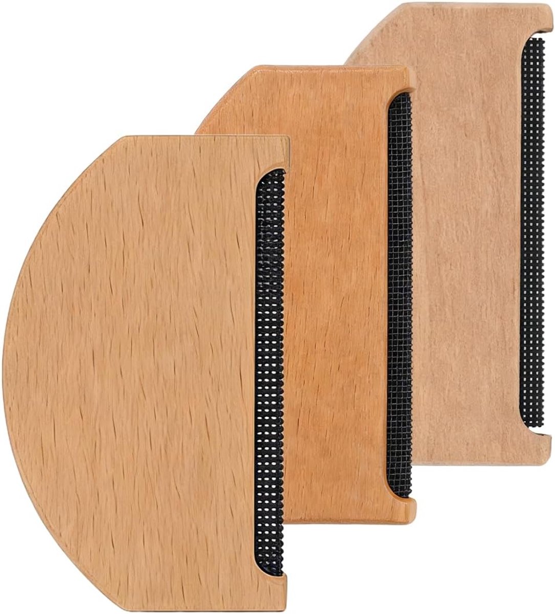 3 stuks kasjmier kam, pluisscheerapparaat, wolkam, pluiskam, reparatienaalden, naaiset, complete reparatieset voor kleding