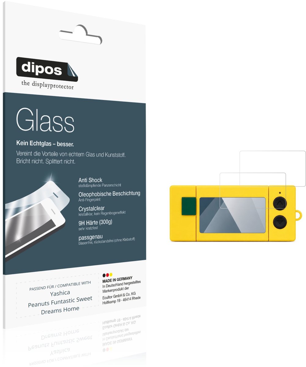 dipos – 2x Pantserfolie geschikt voor Yashica Peanuts Funtastic Sweet Dreams Home | 9H Screenprotector