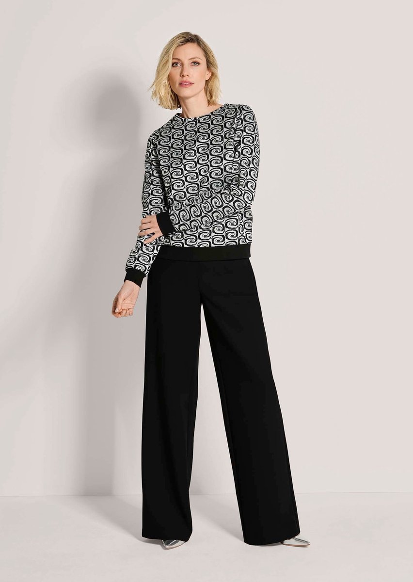 MADELEINE Overhemd Sweatshirt met retropatroon