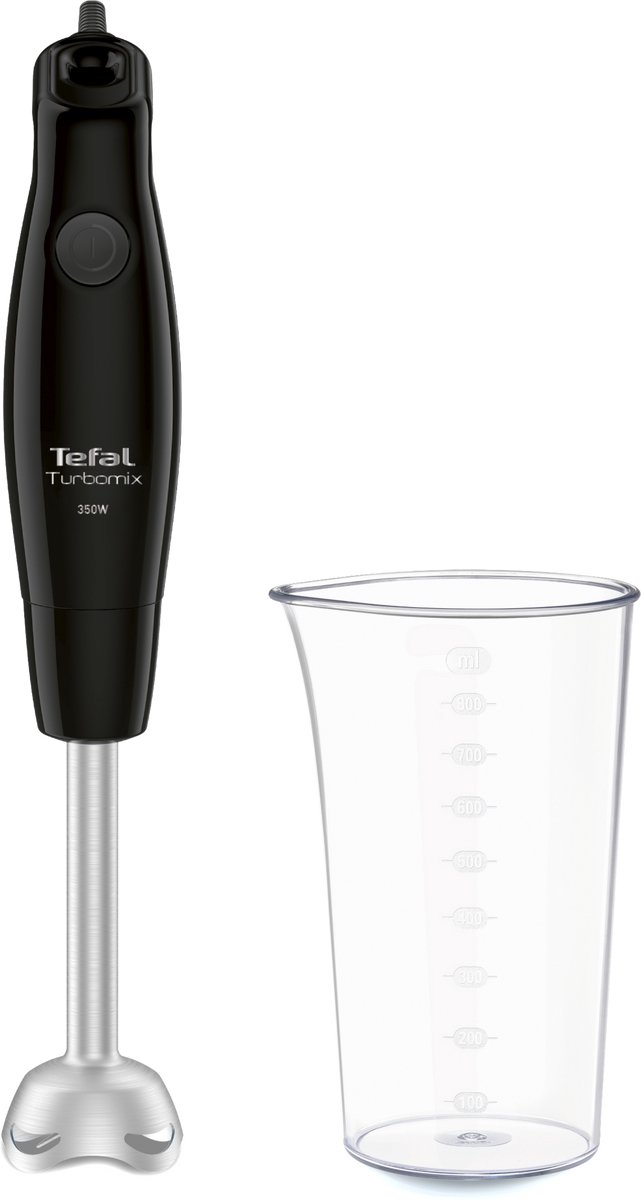 Bol.com Tefal Turbomix HB1218 - Staafmixer - Lichtgewicht - Eenvoudig in Gebruik - 350W - Zwart aanbieding