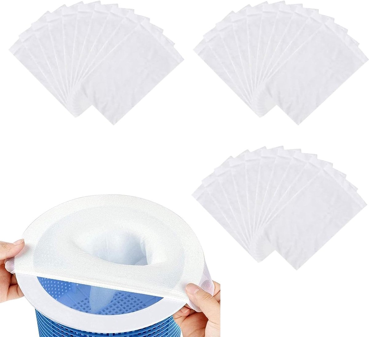 30 Stuks Skimmer Sokken voor Zwembaden, Verwijdert Bladeren, Pollen en Slijm, Ideaal voor Filtratie en Onderhoud van je Zwembad