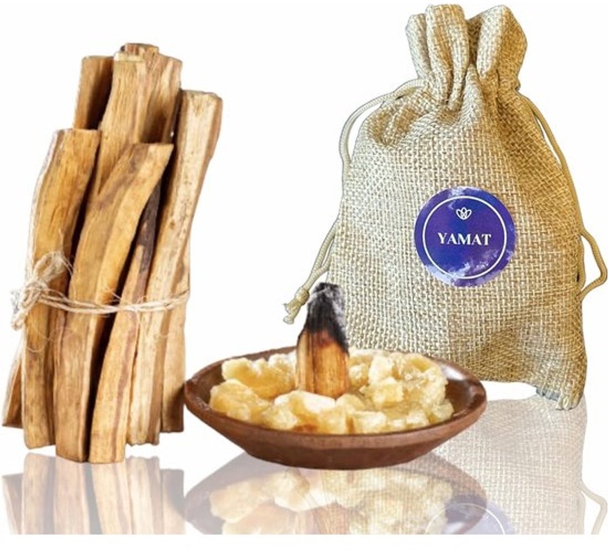 Natuurlijke Wierookstokjes van Heilig Hout uit Peru, Rustieke XL Snit