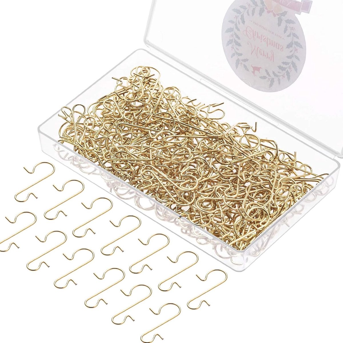 240 Stuks S-vormige Metalen Haakjes voor Kerstballen - Mini RVS Haken voor Boomdecoratie en Versiering