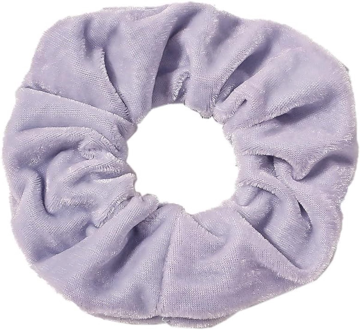 Vijf fluwelen scrunchies voor dames - Elastische haarelastiekjes, haarsieraden en paardenstaart houders in paars, perfect voor elke gelegenheid