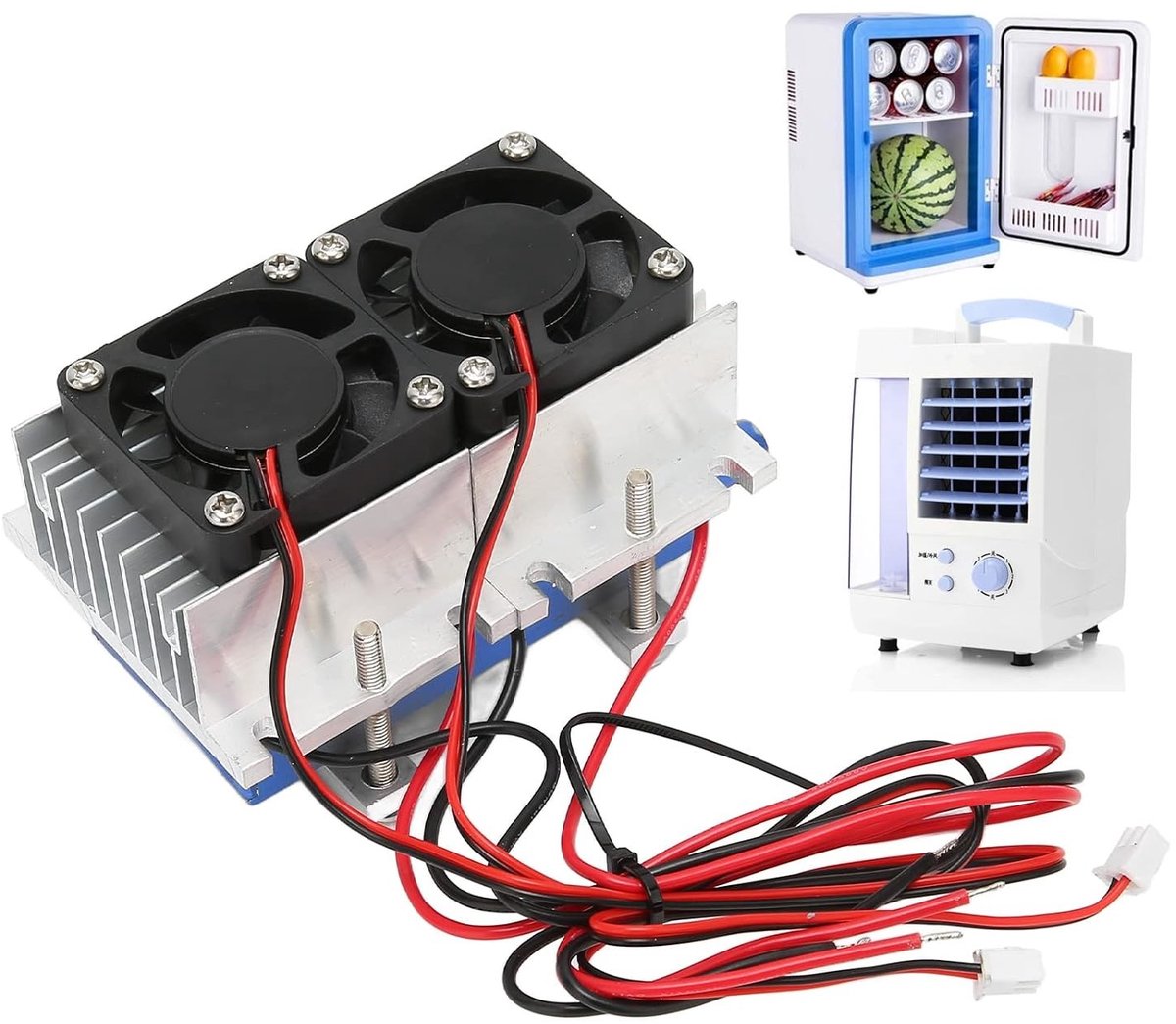 Thermo-elektrisch koelsysteem 12V DIY kit voor mini airco en huisdierkoeling - 144W hoogwaardige koeloplossing