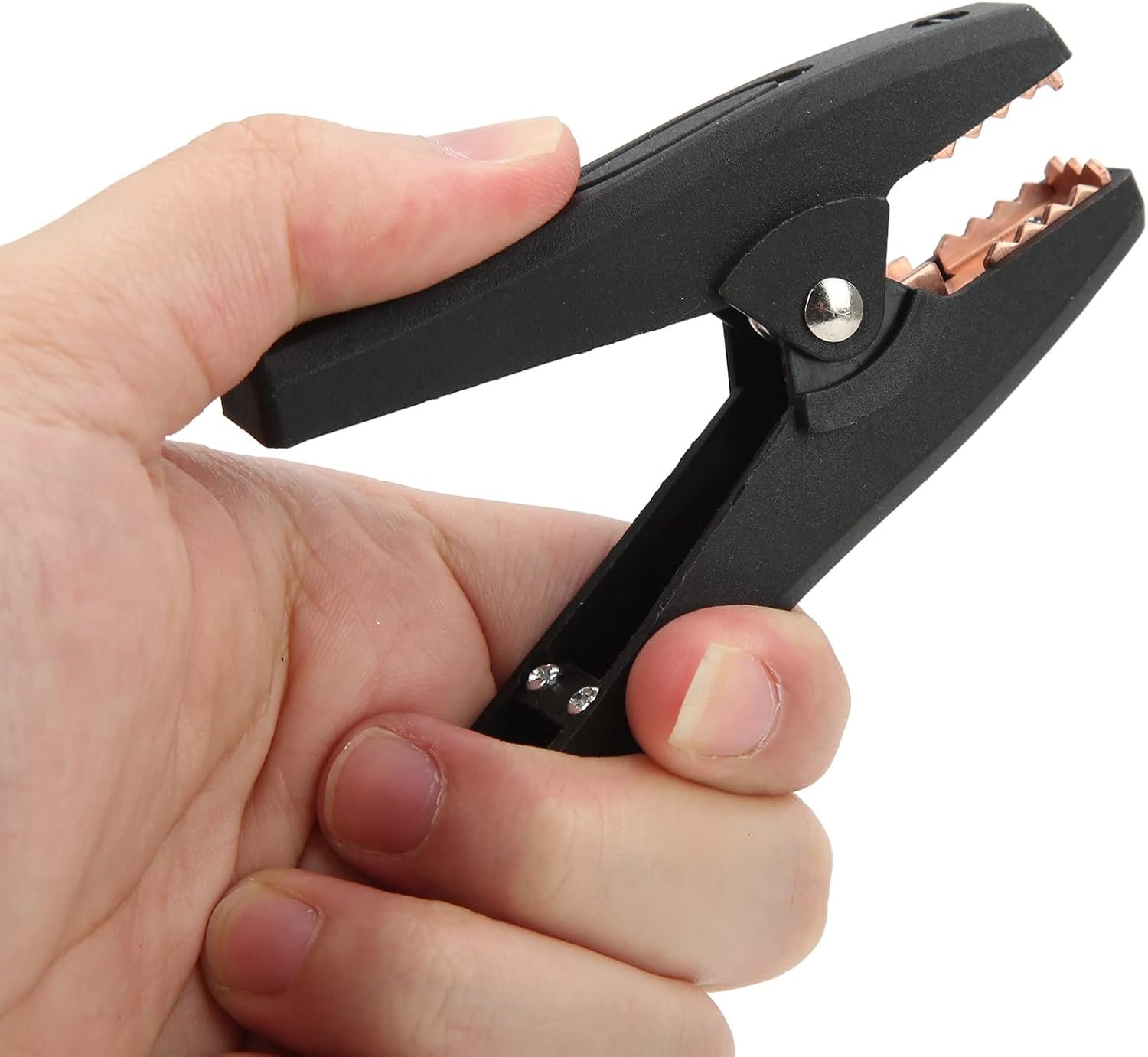 Zware geïsoleerde alligator clips, 5 set geïsoleerde clip 30a sterke klem met hoge nauwkeurigheidsproces elasticiteit elektrische testklem voor experimentele testdraad