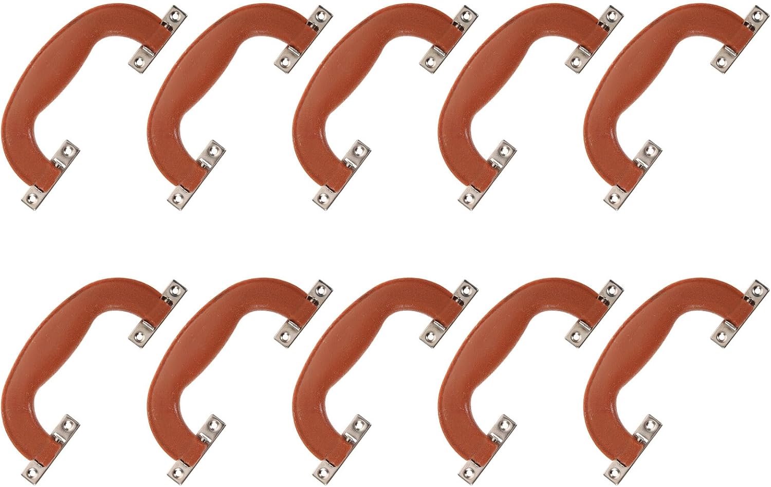 10 Stuks Semi-ronde Plastic Vervangende Kofferhandgrepen Sterke Toolbox Handvatten Gemakkelijk Te Installeren Voor Reiskoffers Camerakoffers Draagkoffers