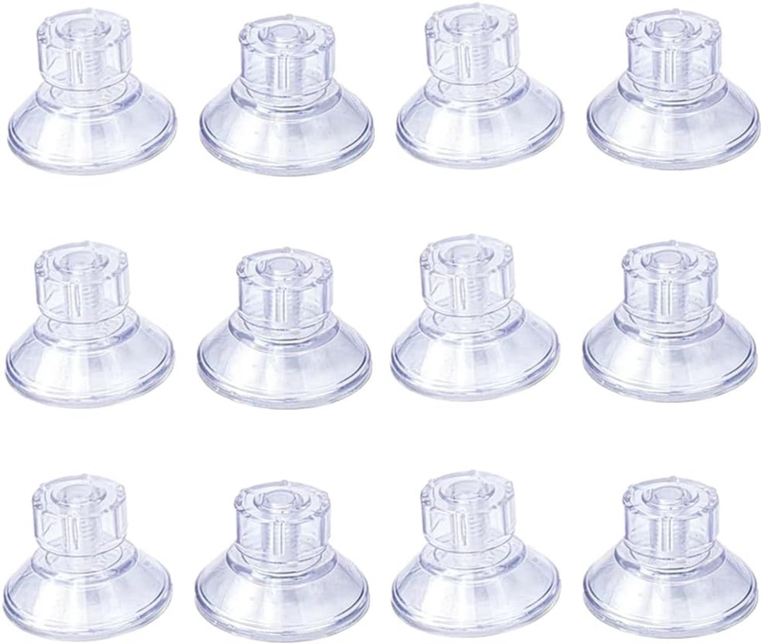 Grote Transparante Zuignappen - Transparant - 45 mm - PVC - Voor Gebruik in Auto en Thuis