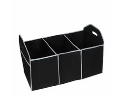 Scoby - Kofferbakorganizer - Opbergbox - Boodschappenmand - Car Trunk Organizer - Opvouwbaar - 30x52x24cm - Zwart