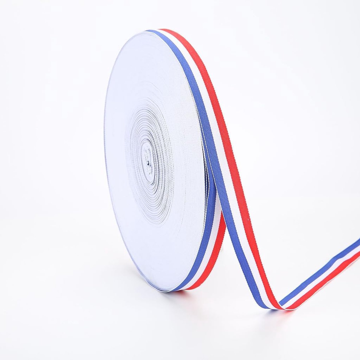 wit rood 1 cm satijnen lint blauw wit lint rood driekleurig lint voor geschenkverpakking bruiloft cadeaulint verpakking accessoires nationale feestdecoratie 1 stuk