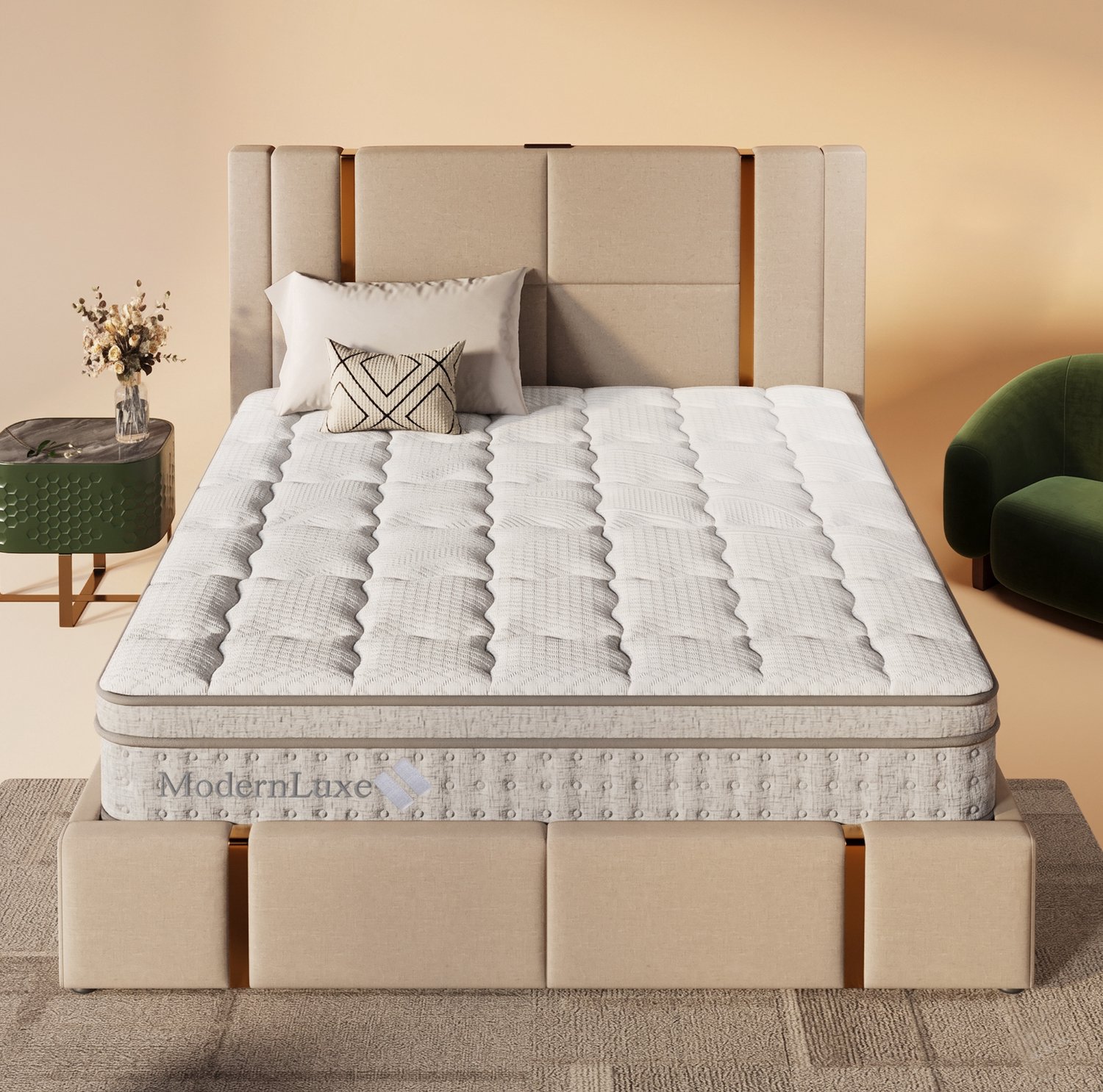 CHICFURN Pocketveringmatras 180x200 cm - 7 zones - koudschuim - H3 - 25 cm