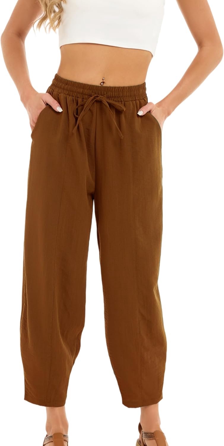 Broek voor dames, korte broek met lange pijpen voor lente en zomer